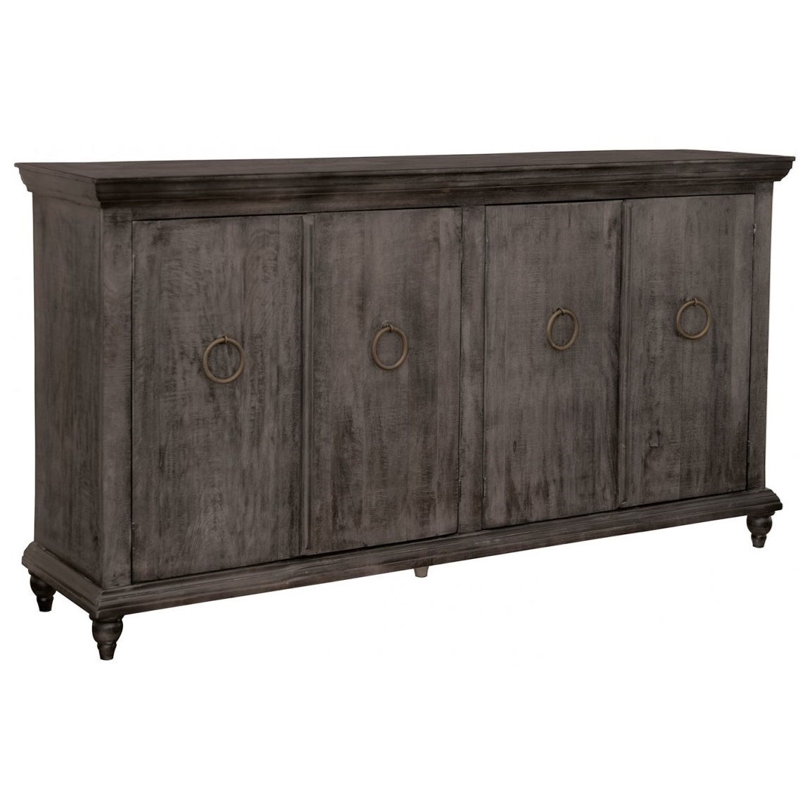 4 door console cabinet cheap